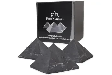 Pirámide shungite set de 3 - Heka